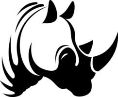 rhinocéros tête tatouage, tatouage illustration, vecteur sur une blanc Contexte.
