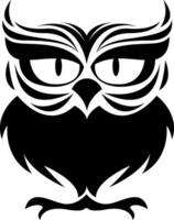 hibou oiseau tatouage, tatouage illustration, vecteur sur une blanc Contexte.