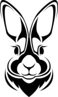 lapin tatouage, tatouage illustration, vecteur sur une blanc Contexte.