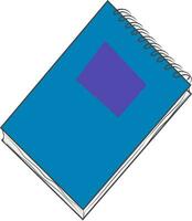 une bleu carnet de notes, vecteur Couleur illustration.