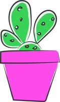 cactus broche vecteur ou Couleur illustration