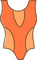 Orange maillot de bain vecteur ou Couleur illustration