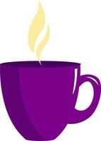 une violet tasse vecteur ou Couleur illustration