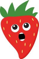 fraise dans choc vecteur ou Couleur illustration