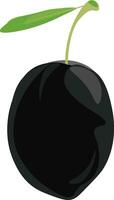 une noir olive, vecteur ou Couleur illustration.
