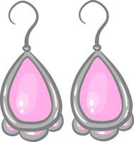 rose 2 des boucles d'oreilles, vecteur ou Couleur illustration.