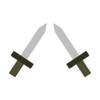épée illustrée sur fond blanc vecteur