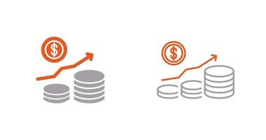 icône de vecteur de croissance de l'argent