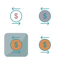 icône de vecteur de transaction unique