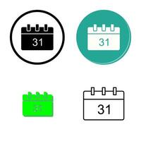 icône de vecteur de calendrier unique