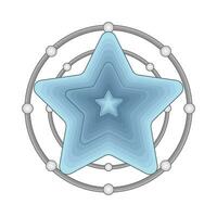 étoile bleu illustration vecteur