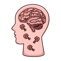 illustration du cerveau humain vecteur