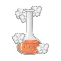 laboratoire fumée potion bouteille illustration vecteur