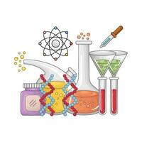 chimie la biologie illustration vecteur