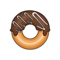 Donut Chocolat illustration vecteur