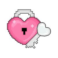 pixel l'amour illustration vecteur