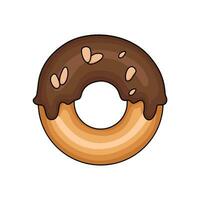 Donut Chocolat illustration vecteur