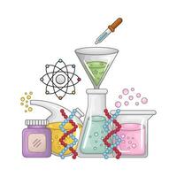 chimie la biologie illustration vecteur