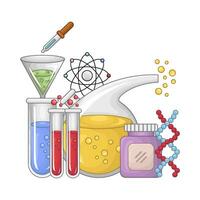 chimie la biologie illustration vecteur