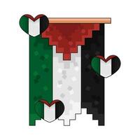 drapeau Palestine illustration vecteur