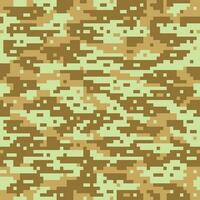 une numérique camouflage Contexte avec une vert et marron Couleur schème vecteur