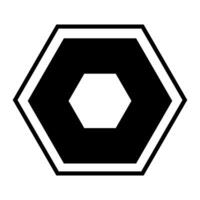hexagone icône vecteur