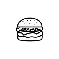 Hamburger icône conception vecteur