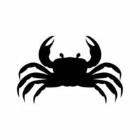 Crabe silhouette vecteur. Crabe silhouette pouvez être utilisé comme icône, symbole ou signe. Crabe icône vecteur pour conception de océan, sous-marin ou Marin