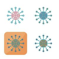 icône de vecteur de mise en réseau