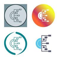 icône de vecteur d'organigramme