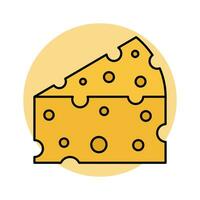 fromage laitier nourriture vecteur illustration