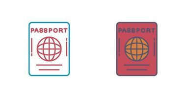 icône de vecteur de passeport