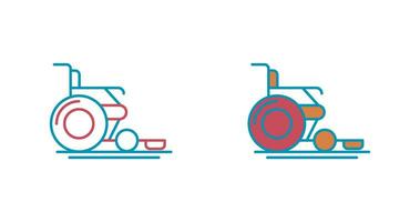 icône de vecteur de fauteuil roulant