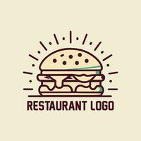 création de logo de nourriture vecteur