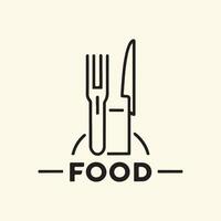 nourriture logo conception vecteur image