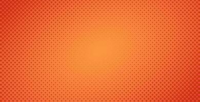à pois demi-teinte rouge Orange Contexte ou pop art pente toile de fond vecteur illustration, horizontal Contexte avec points texture comme rétro effet image