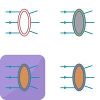 icône de vecteur de réfraction