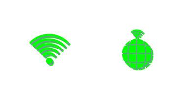 signal sur utilisateur et global signaux icône vecteur