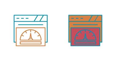 icône de vecteur de compteur de vitesse