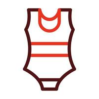 maillot de bain vecteur épais ligne deux Couleur Icônes pour personnel et commercial utiliser.