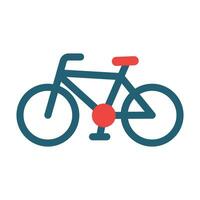 vélo vecteur glyphe deux Couleur icône pour personnel et commercial utiliser.