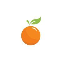 logo de fruits orange vecteur