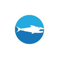 illustration de logo de requin vecteur