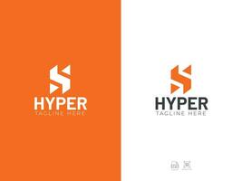 création de logo de lettre h vecteur