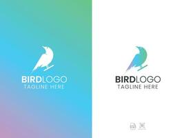 création de logo d'oiseau vecteur