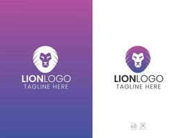 création de logo de lion vecteur