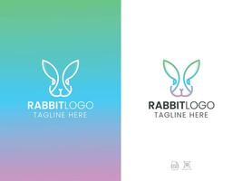 création de logo de lapin vecteur