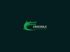 crocodile logo conception vecteur