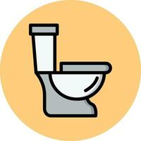 illustration de conception d'icône de vecteur de toilette
