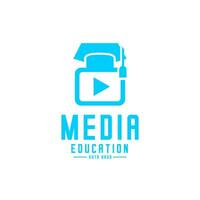 logo de médias éducation vecteur